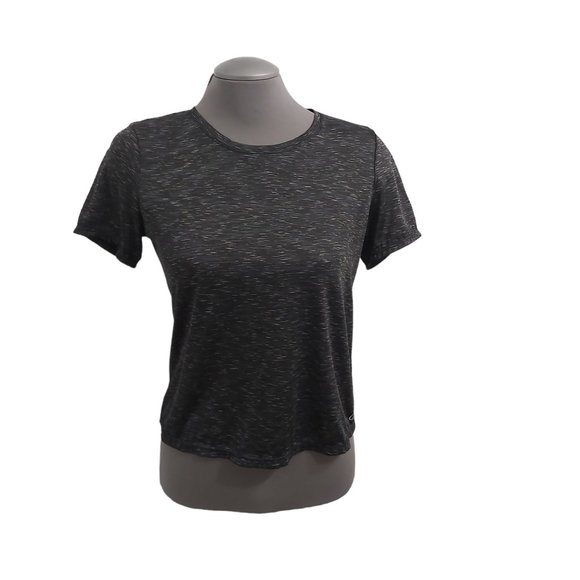 Spalding True to the Game Active Wear Women Size M Medium T-Shirt Top Gray Blue - Picture 1 of 11
